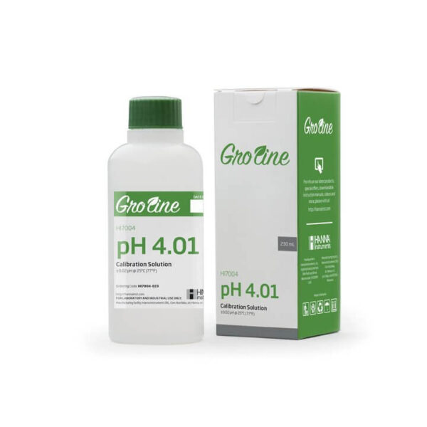 Solución buffer GroLine para pH 4